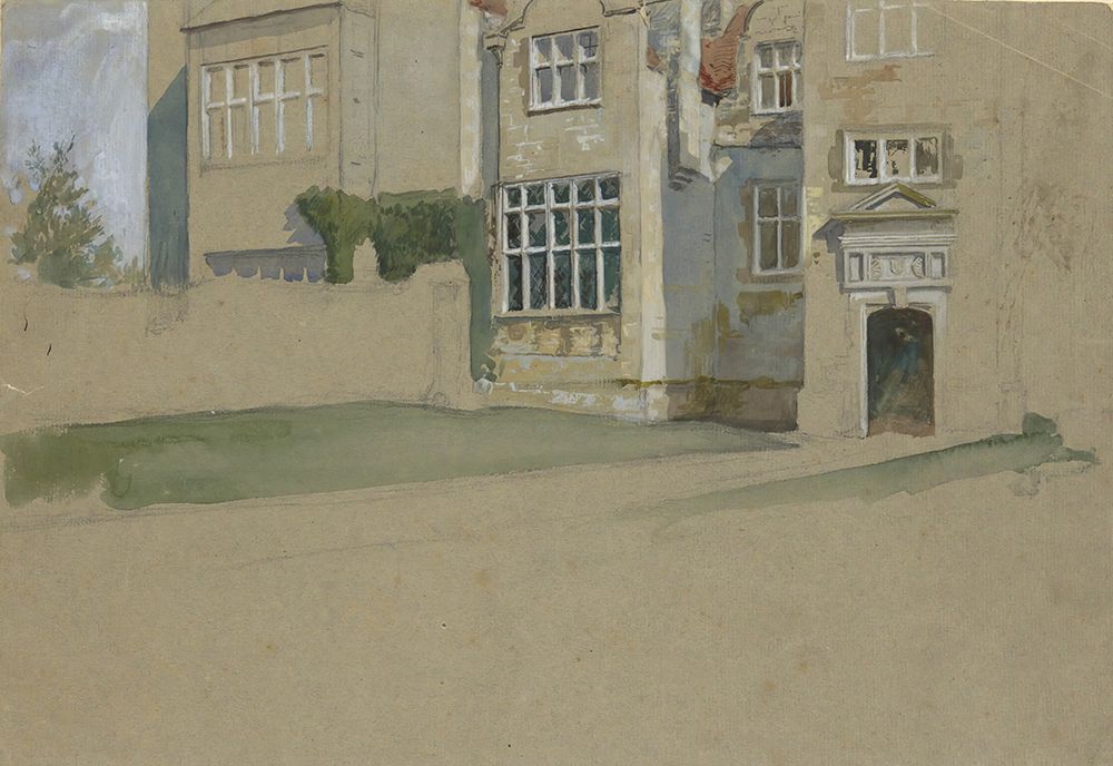 View of an English House art print by Edwin Austin Abbey for $57.95 CAD
