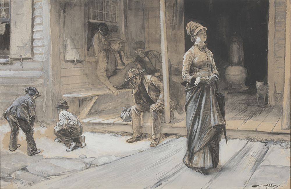 With Pride Upon Her Brow 1878 art print by Edwin Austin Abbey for $57.95 CAD