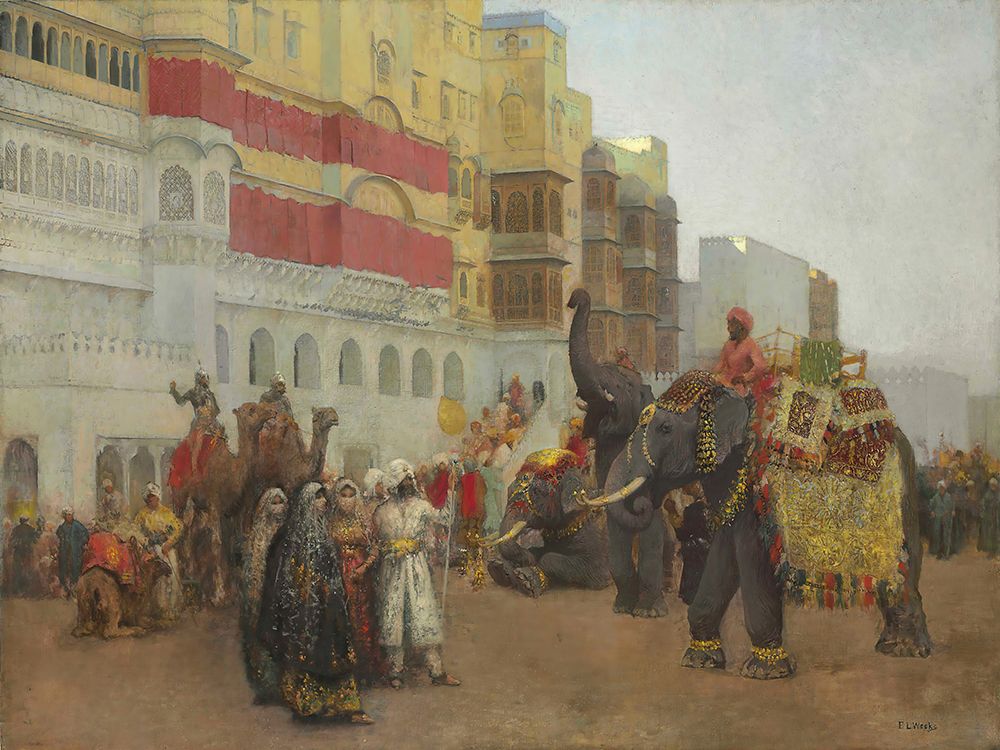A Fete Day at Bekanir, Beloochistan, Bekanir art print by Edwin Lord Weeks for $57.95 CAD