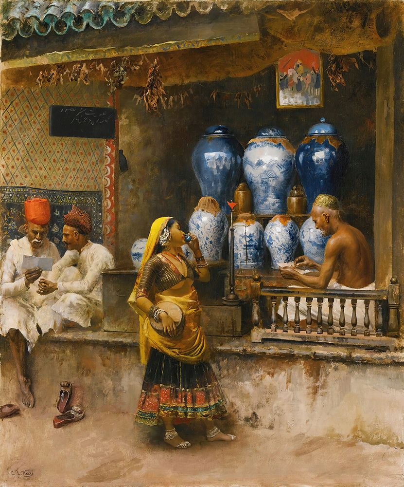 A Perfumers Shop, Bombay art print by Edwin Lord Weeks for $57.95 CAD