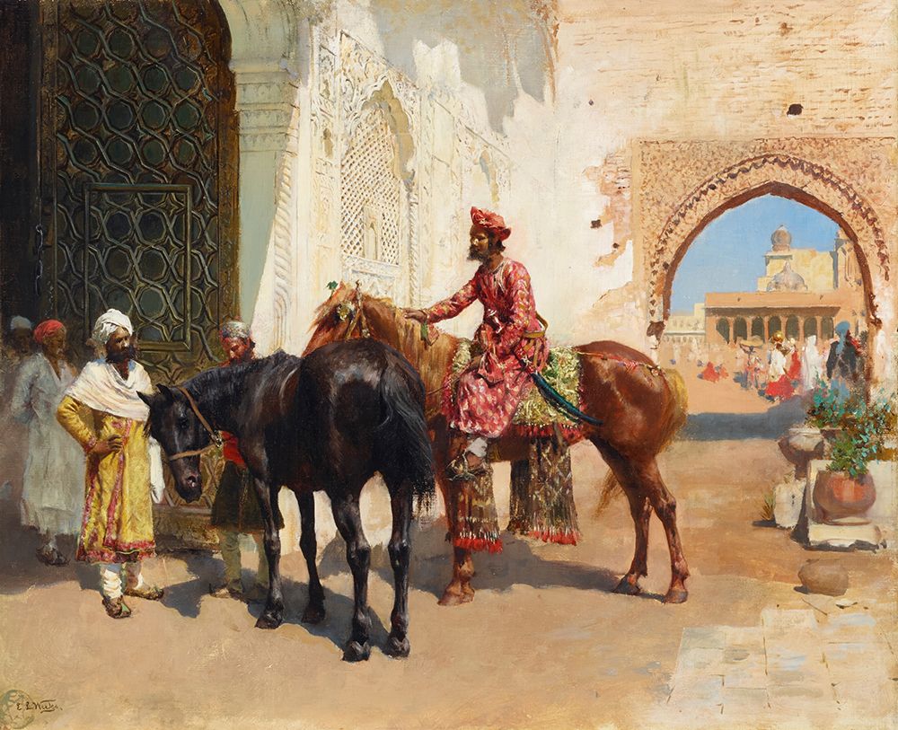 Persian Horse Seller, Bombay 1890 art print by Edwin Lord Weeks for $57.95 CAD
