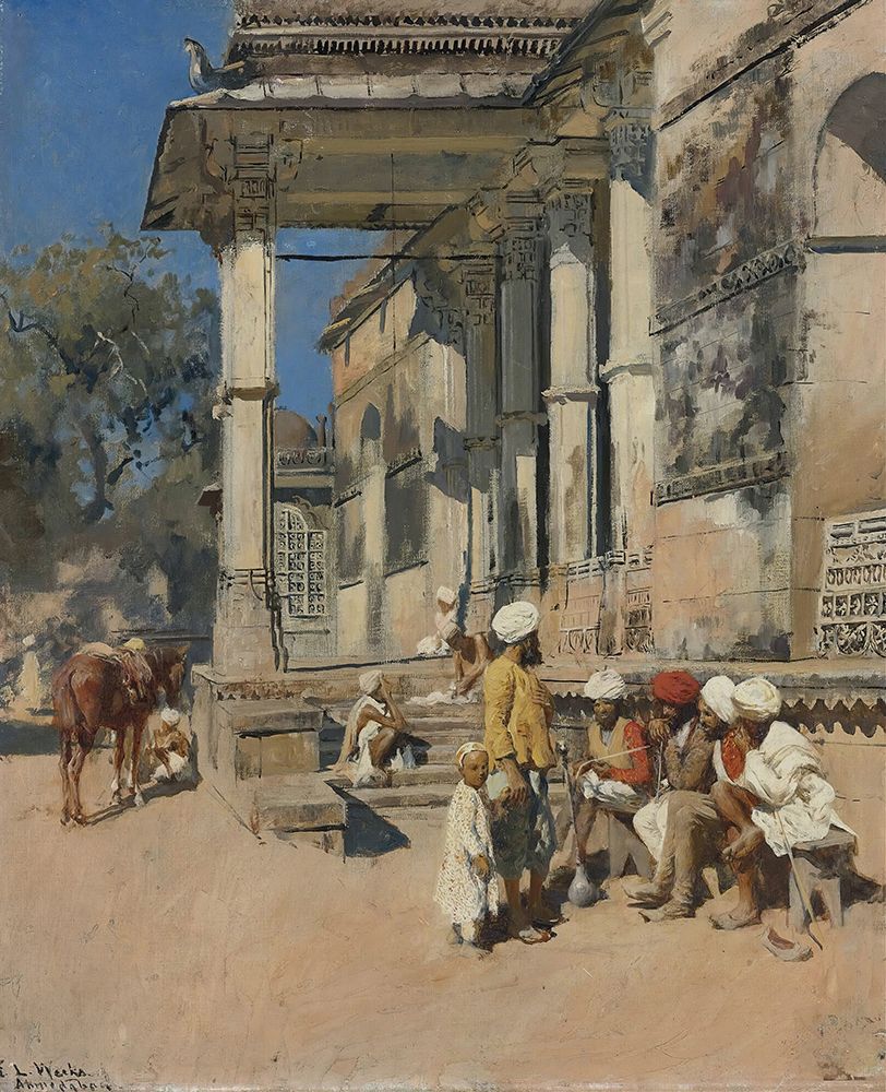 Portico of A Mosque, Ahmedabad art print by Edwin Lord Weeks for $57.95 CAD