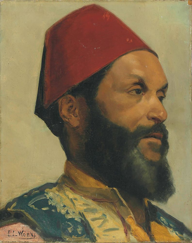 Portrait of a Turkish Man 1892 art print by Edwin Lord Weeks for $57.95 CAD