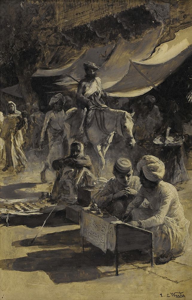 Street life 1890 art print by Edwin Lord Weeks for $57.95 CAD