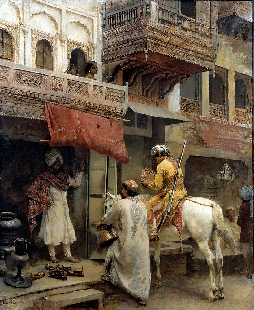 Street Scene in India 1885 art print by Edwin Lord Weeks for $57.95 CAD