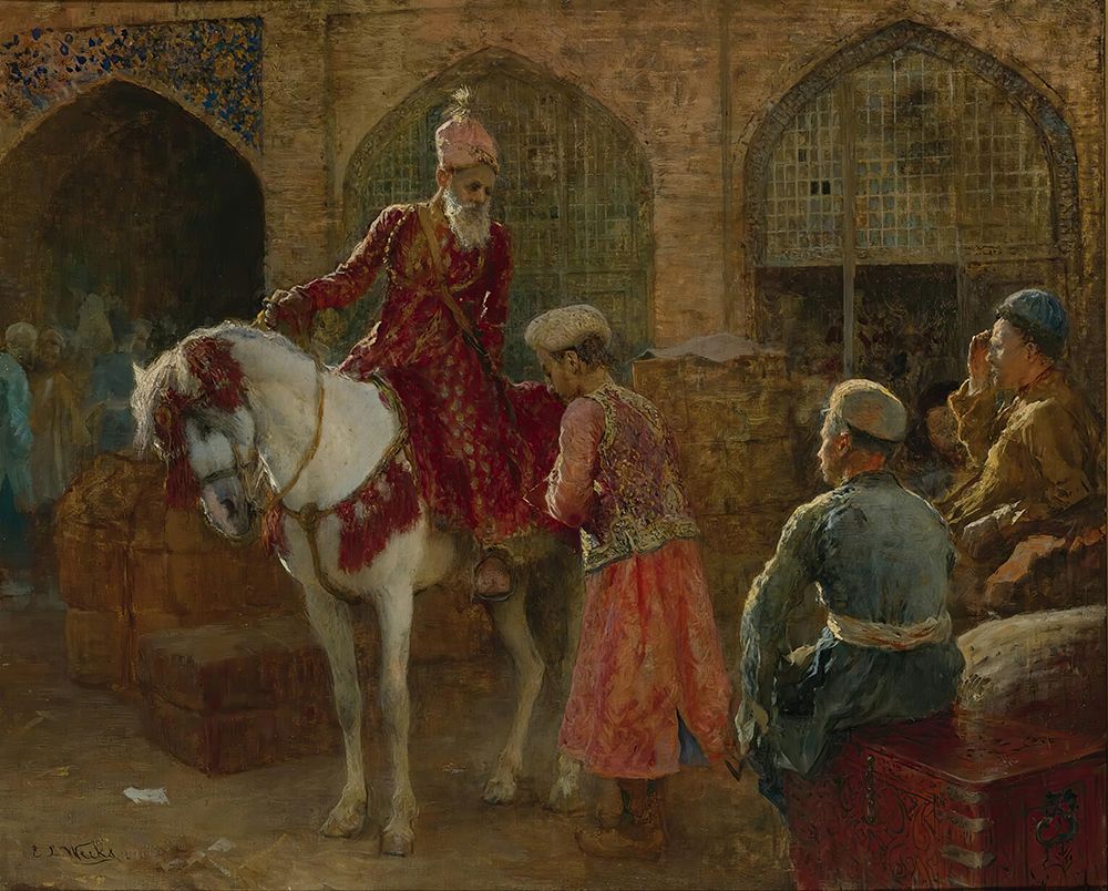 The grand vizier art print by Edwin Lord Weeks for $57.95 CAD