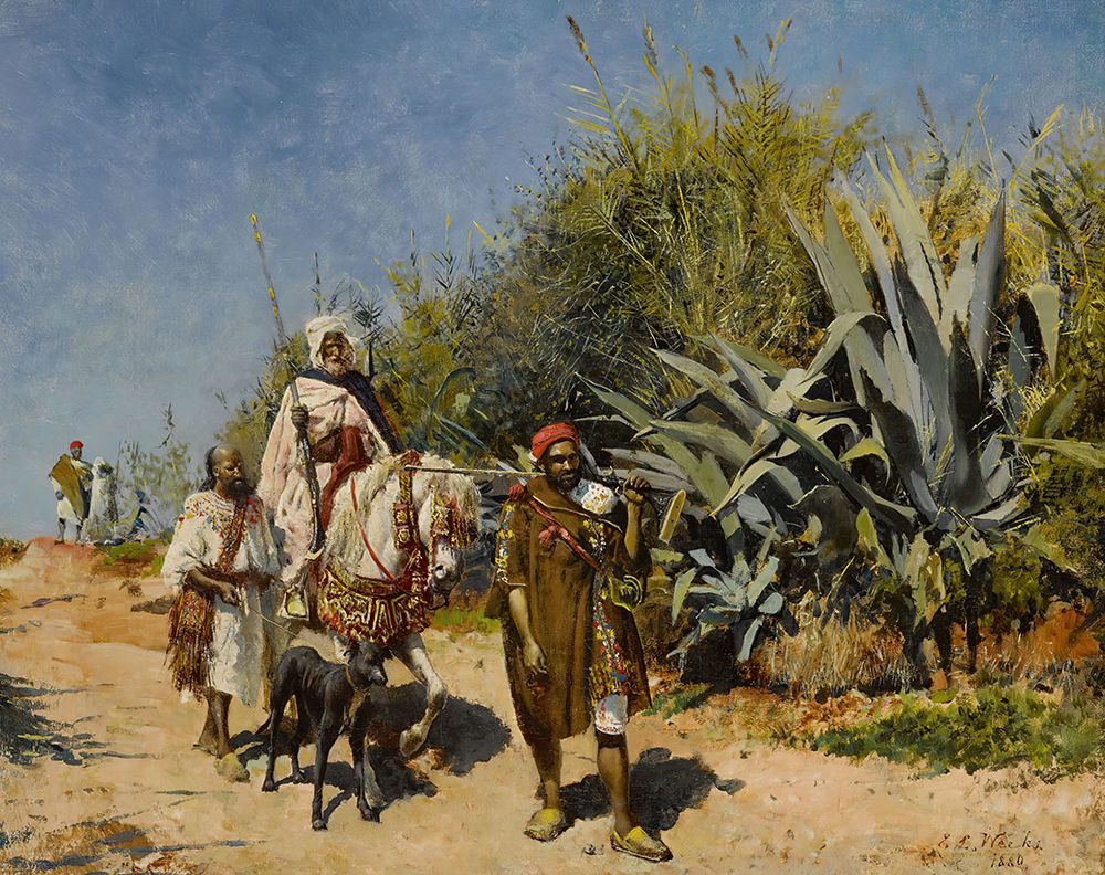 The Procession 1880 art print by Edwin Lord Weeks for $57.95 CAD