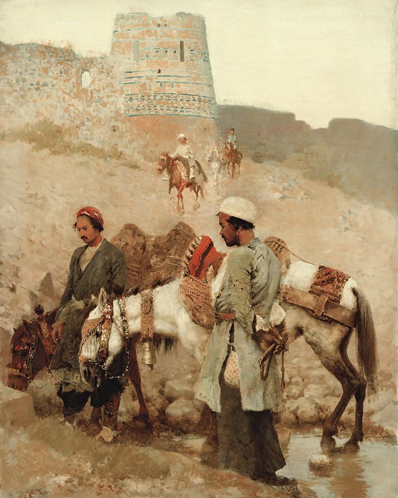 Traveling In Persia 1895 art print by Edwin Lord Weeks for $57.95 CAD