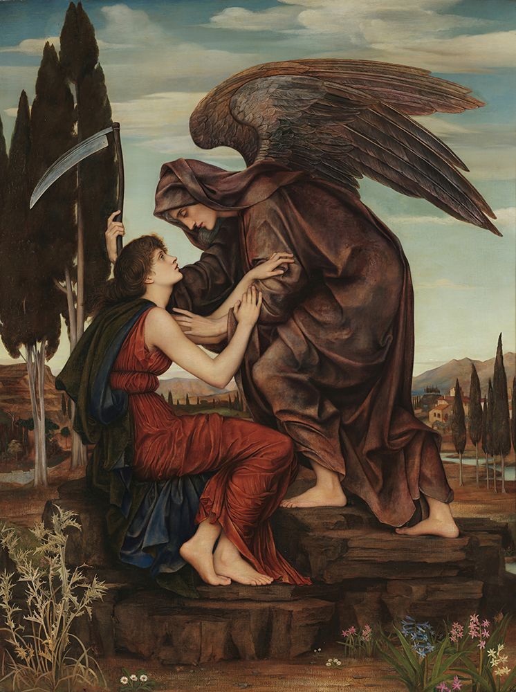 Angel of death 1881 art print by Evelyn De Morgan for $57.95 CAD