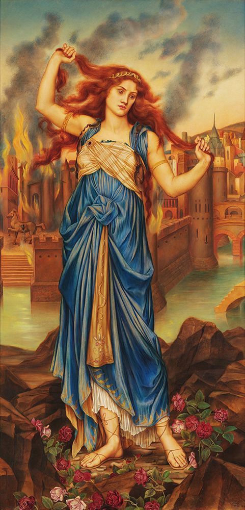 Cassandra 1898 art print by Evelyn De Morgan for $57.95 CAD