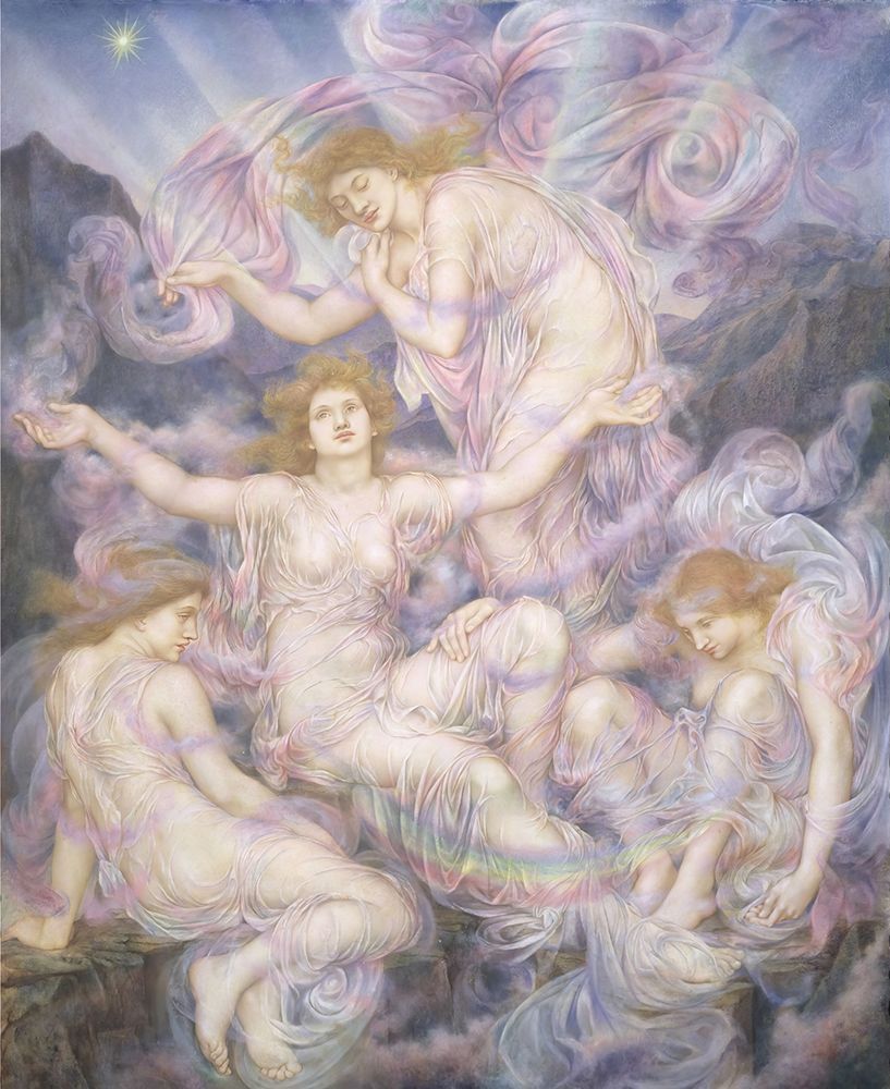 Daughters of the Mist circa 1905 art print by Evelyn De Morgan for $57.95 CAD
