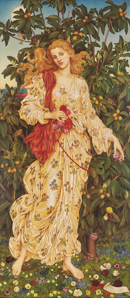 Flora 1894 art print by Evelyn De Morgan for $57.95 CAD