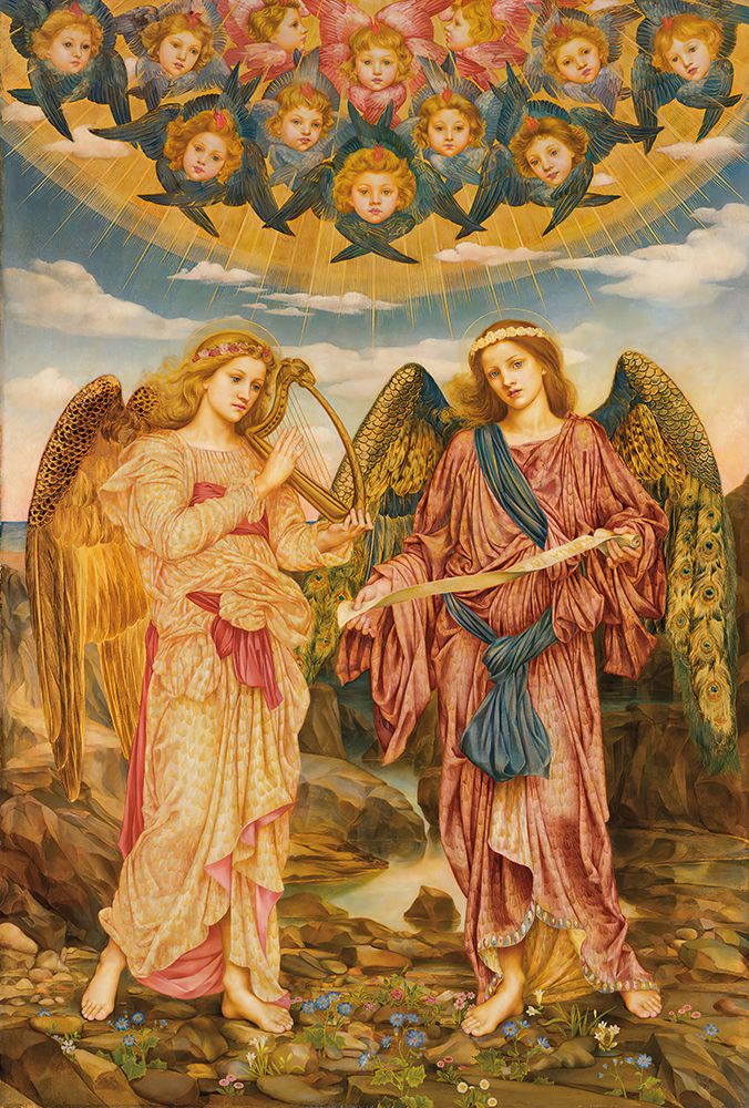 Gloria in Excelsis 1893 art print by Evelyn De Morgan for $57.95 CAD