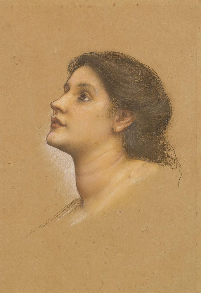 Head Of A Young Girl art print by Evelyn De Morgan for $57.95 CAD