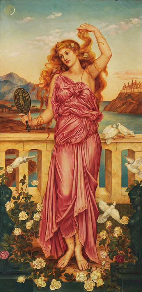 Helen of Troy 1898 art print by Evelyn De Morgan for $57.95 CAD
