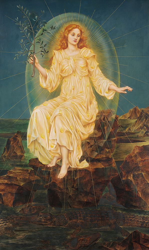 Lux in Tenebris circa 1895 art print by Evelyn De Morgan for $57.95 CAD