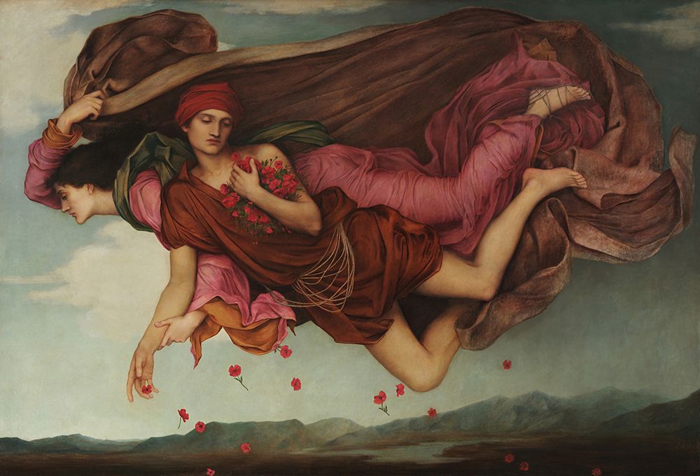 Night and Sleep 1878 art print by Evelyn De Morgan for $57.95 CAD