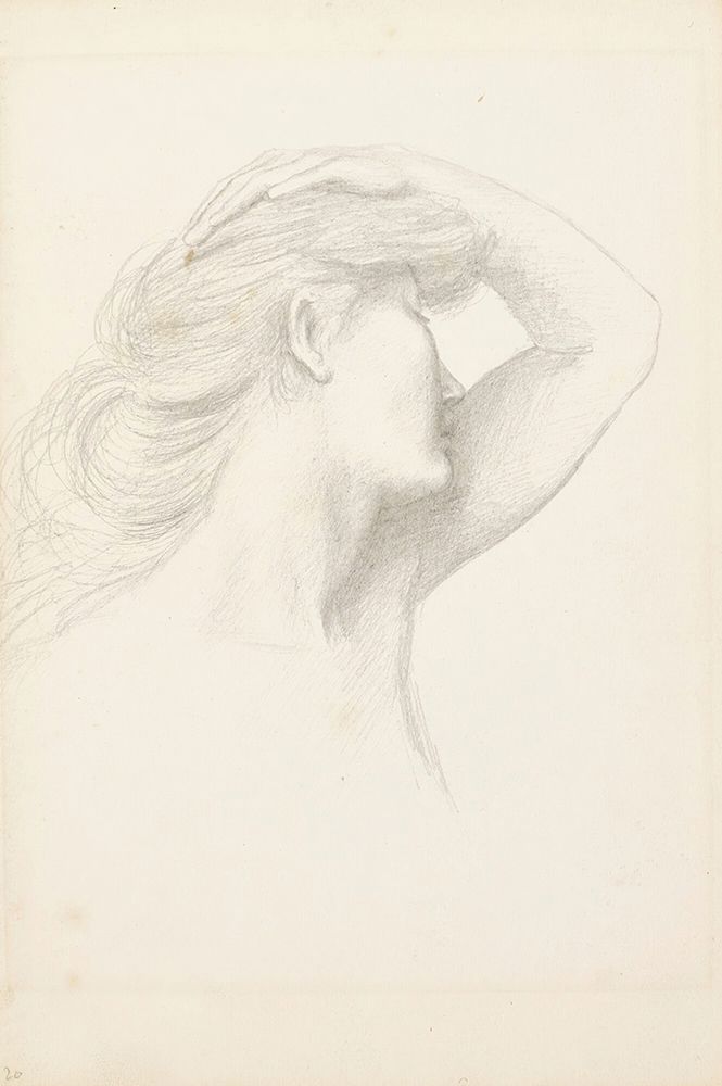 Study For Luna art print by Evelyn De Morgan for $57.95 CAD