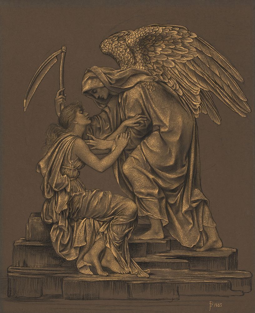 The Angel of Death 1885 art print by Evelyn De Morgan for $57.95 CAD