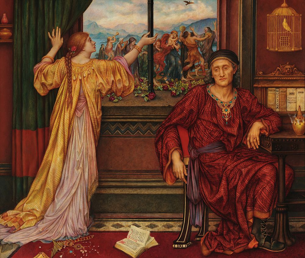 The Gilded Cage 1919 art print by Evelyn De Morgan for $57.95 CAD