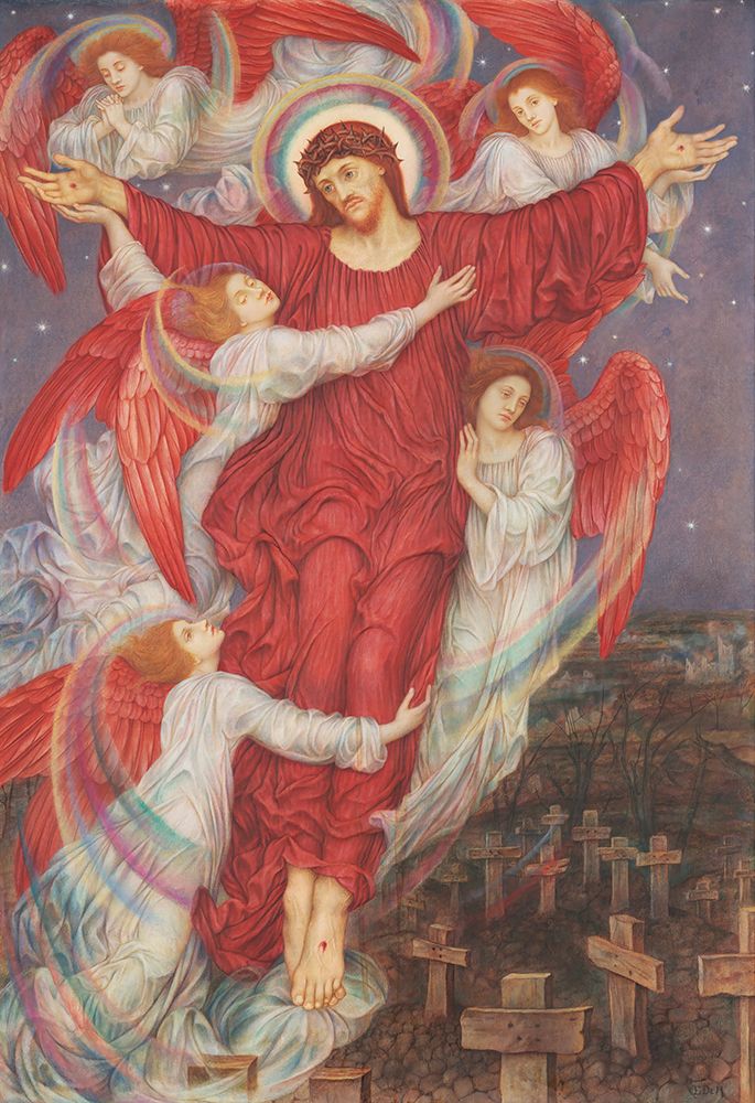 The Red Cross circa 1918 art print by Evelyn De Morgan for $57.95 CAD