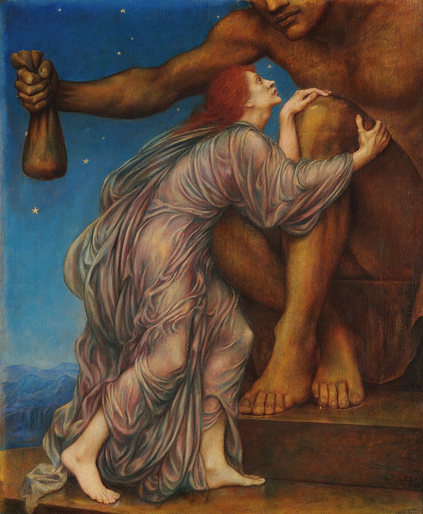 The worship of Mammon circa 1909 art print by Evelyn De Morgan for $57.95 CAD