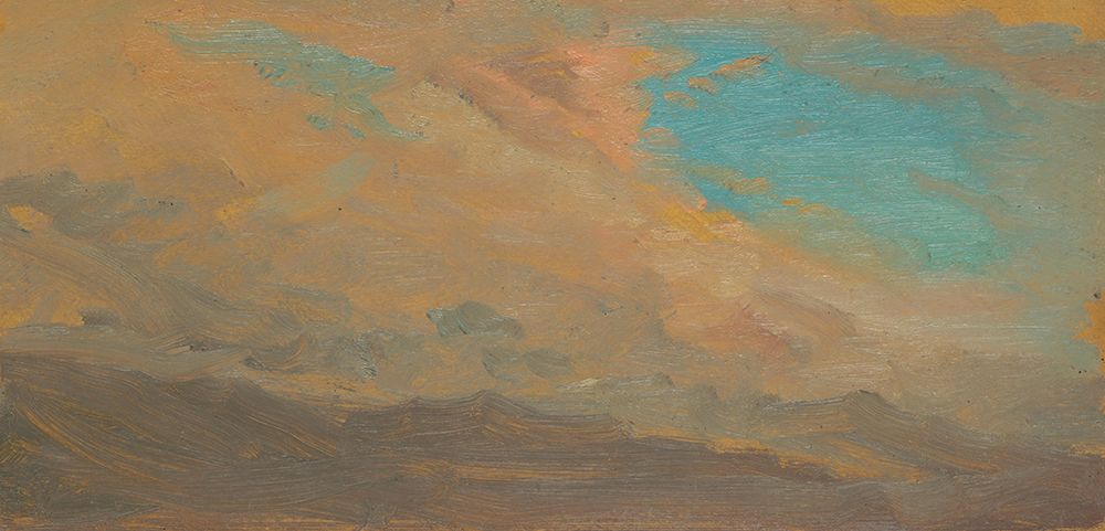 Cloudy Sky over Mountains 1865 art print by Frederic Edwin Church for $57.95 CAD