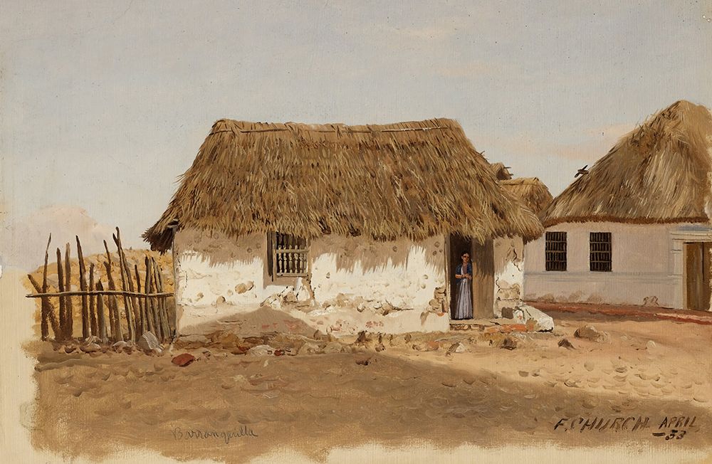 Colombia, Barranquilla, Two Houses 1853 art print by Frederic Edwin Church for $57.95 CAD