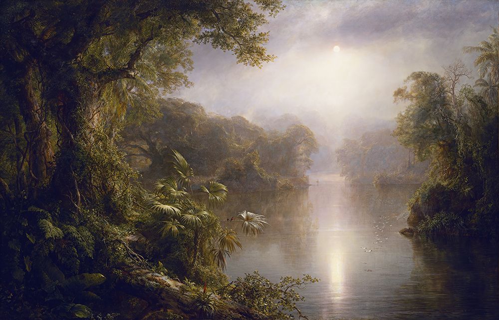 El Rio de Luz, The River of Light 1877 art print by Frederic Edwin Church for $57.95 CAD
