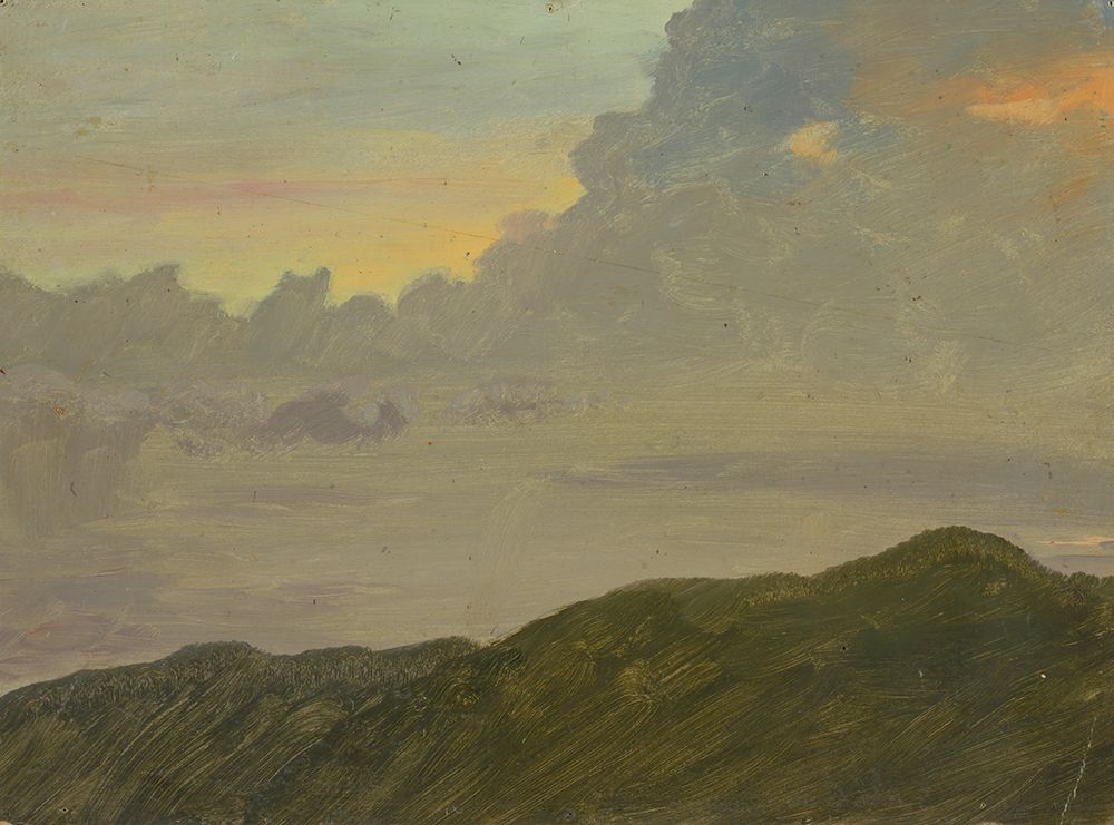 Hilltop and Clouds 1865 art print by Frederic Edwin Church for $57.95 CAD