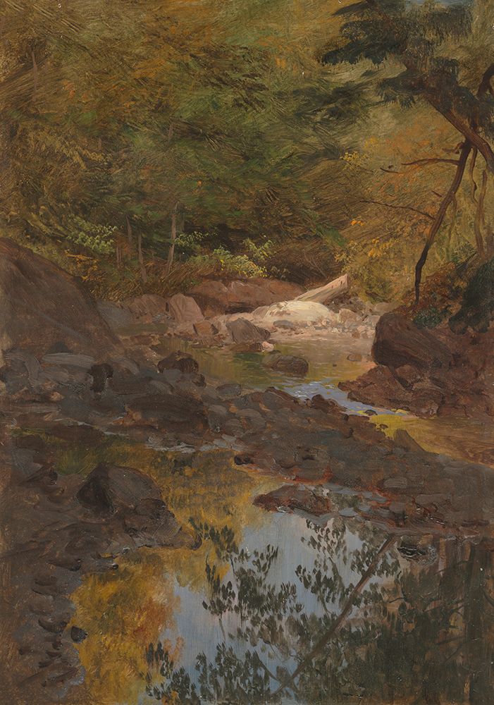 In the New England Woods 1855 art print by Frederic Edwin Church for $57.95 CAD