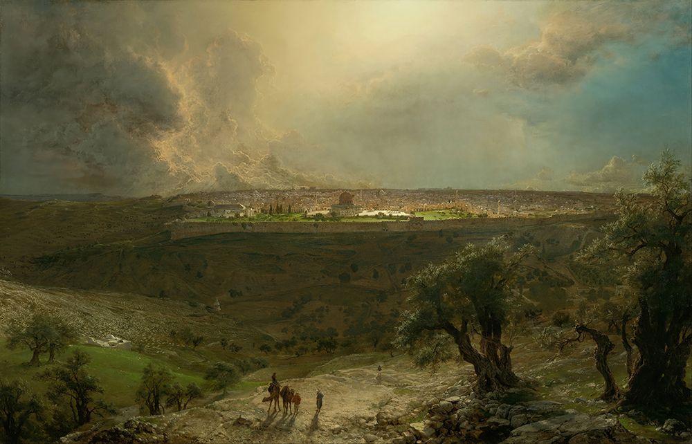 Jerusalem from the Mount of Olives art print by Frederic Edwin Church for $57.95 CAD