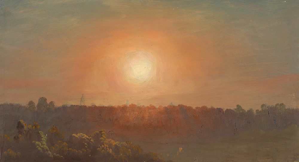 Landscape at sunset 1860 art print by Frederic Edwin Church for $57.95 CAD