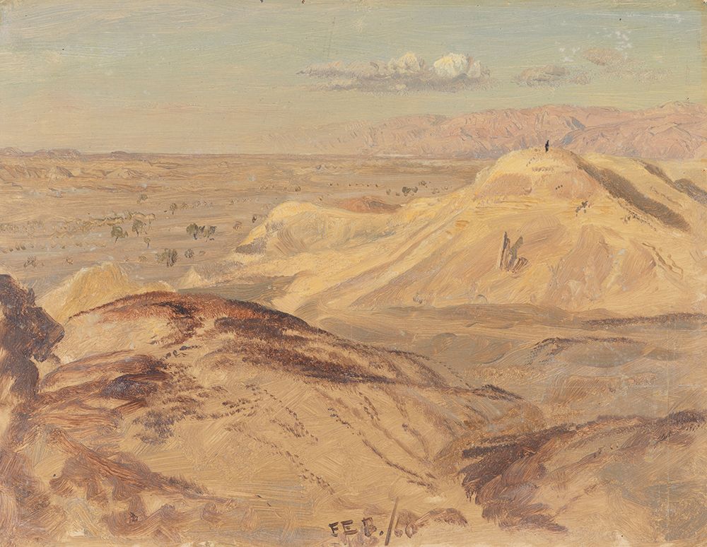 Landscape near Petra 1868 art print by Frederic Edwin Church for $57.95 CAD
