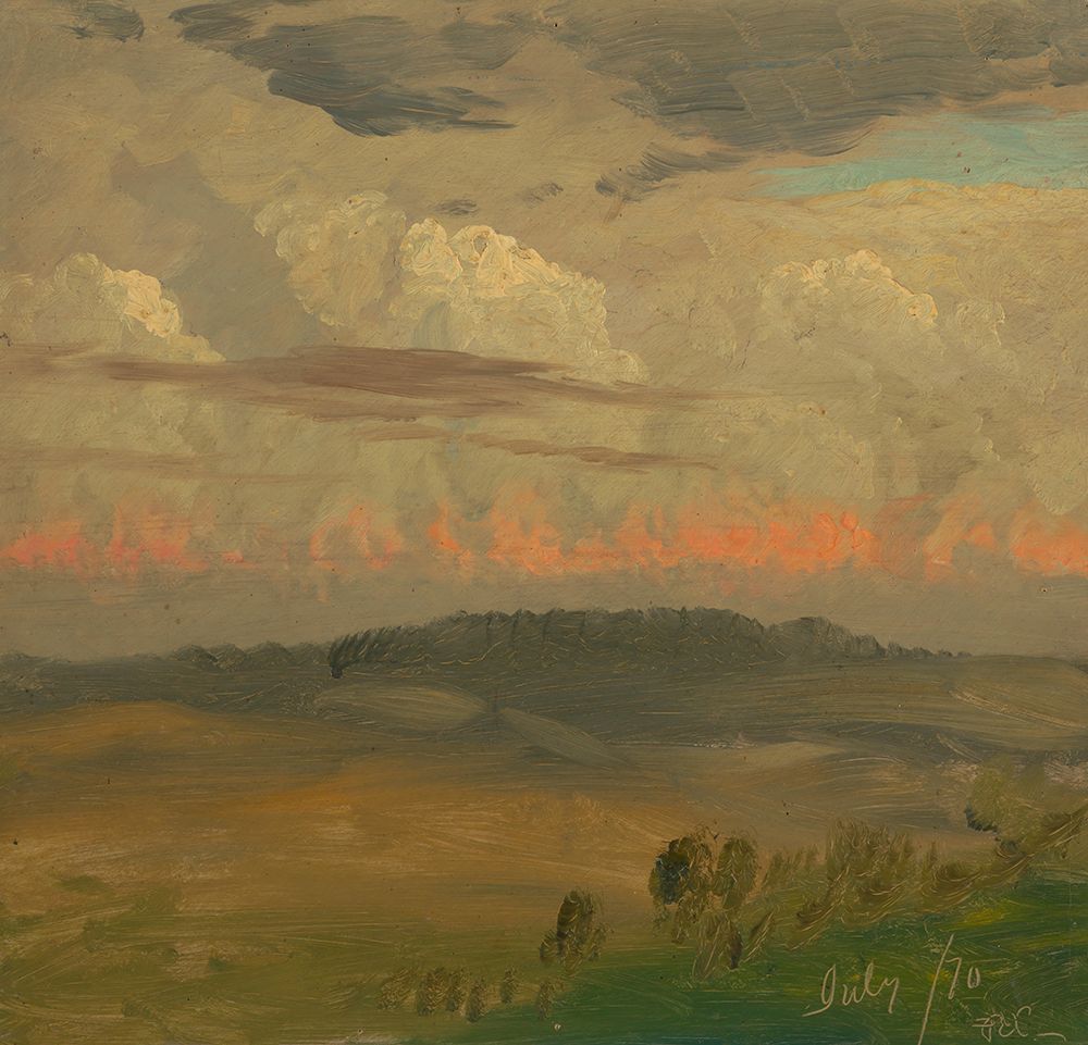 Landscape, Hudson Valley 1870 art print by Frederic Edwin Church for $57.95 CAD