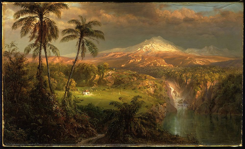 Passing Shower in the Tropics 1872 art print by Frederic Edwin Church for $57.95 CAD