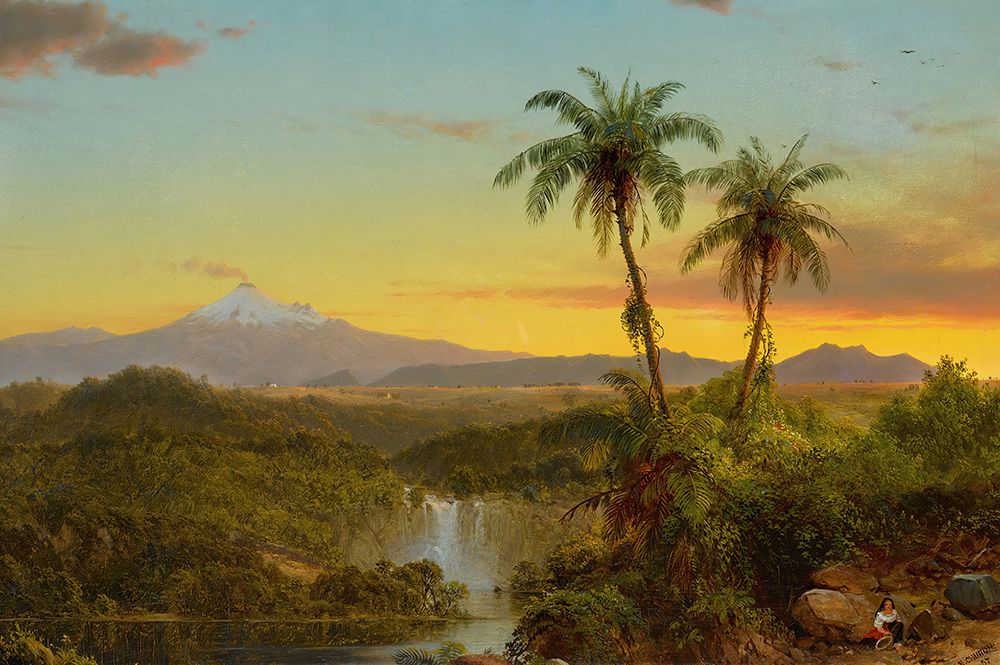 South American Landscape 1857 art print by Frederic Edwin Church for $57.95 CAD