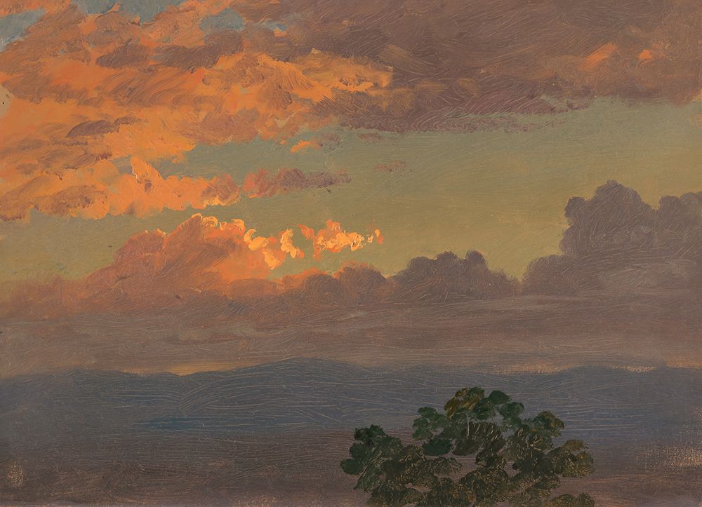 Sunset 1865 art print by Frederic Edwin Church for $57.95 CAD