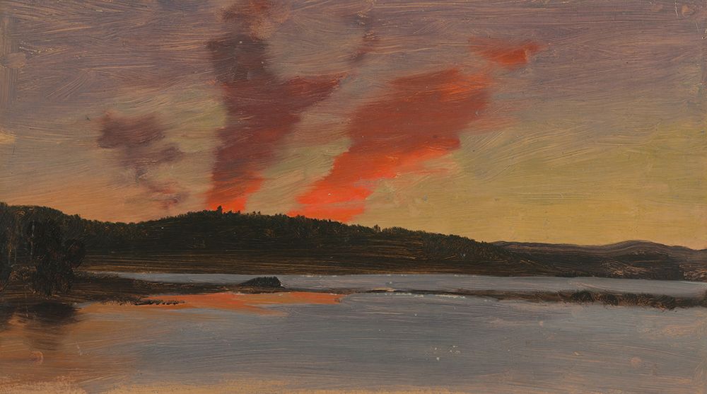 Sunset Near Bar Harbor, Maine 1862 art print by Frederic Edwin Church for $57.95 CAD
