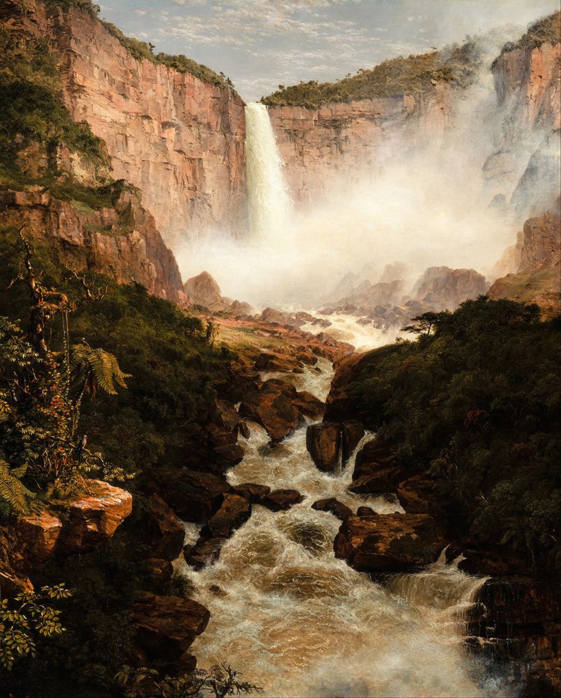 The Falls of the Tequendama near Bogota, New Granada 1854 art print by Frederic Edwin Church for $57.95 CAD