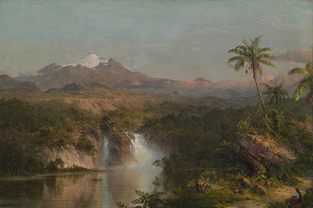 View of Cotopaxi 1857 art print by Frederic Edwin Church for $57.95 CAD