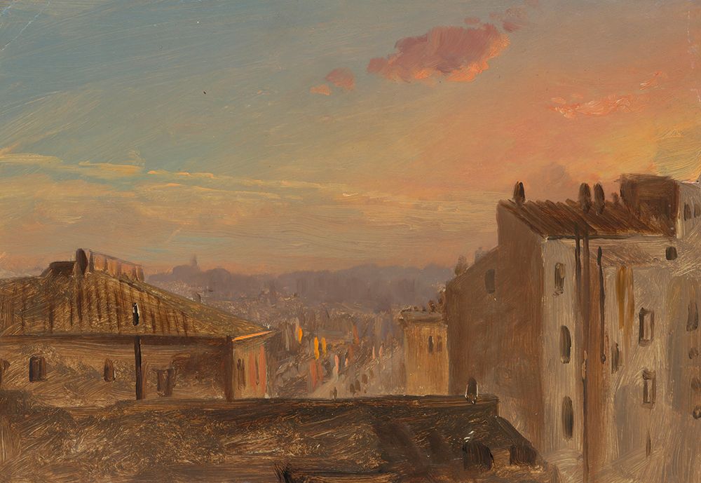 View of Rome 1868 art print by Frederic Edwin Church for $57.95 CAD