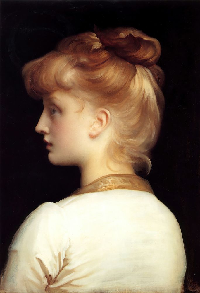 A Girl art print by Frederic Leighton for $57.95 CAD