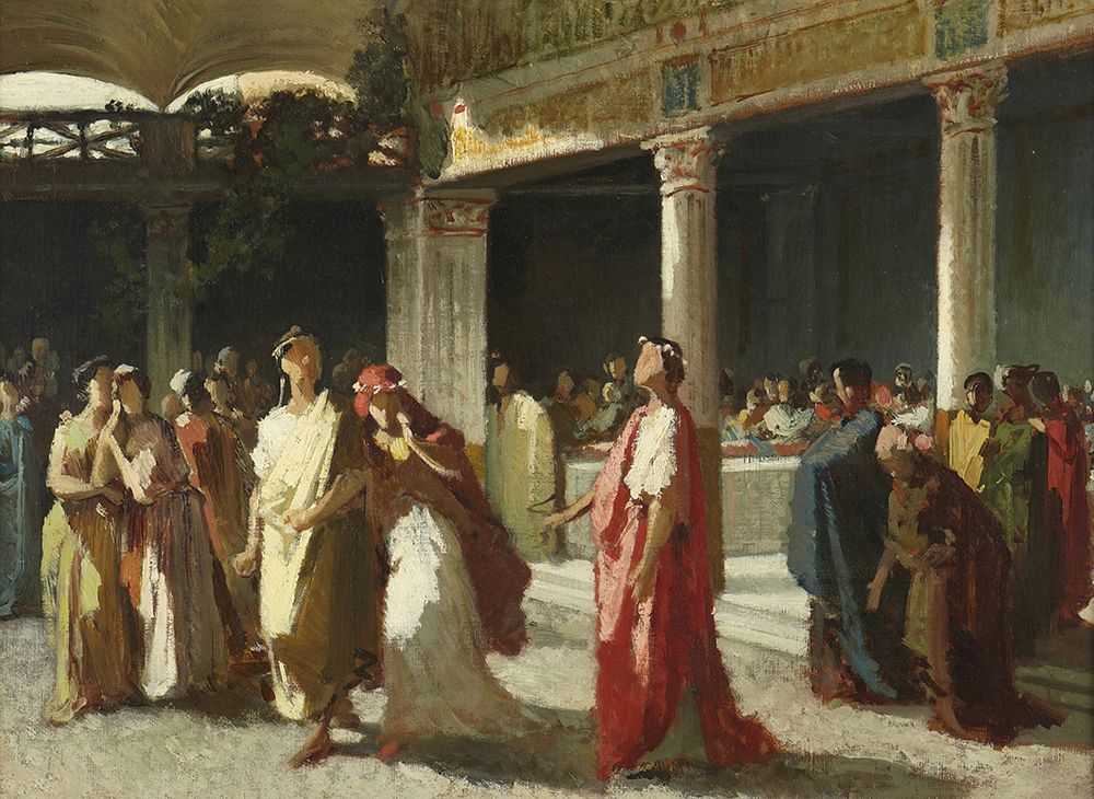 Dramatic Scene in a Court art print by Frederic Leighton for $57.95 CAD