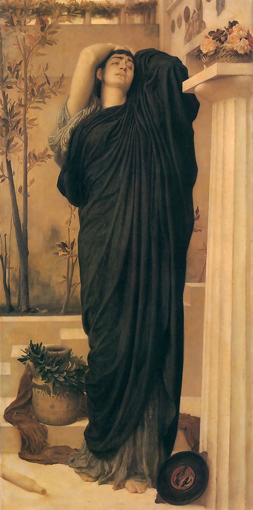 Electra At The Tomb Of Agamemnon 1868 art print by Frederic Leighton for $57.95 CAD