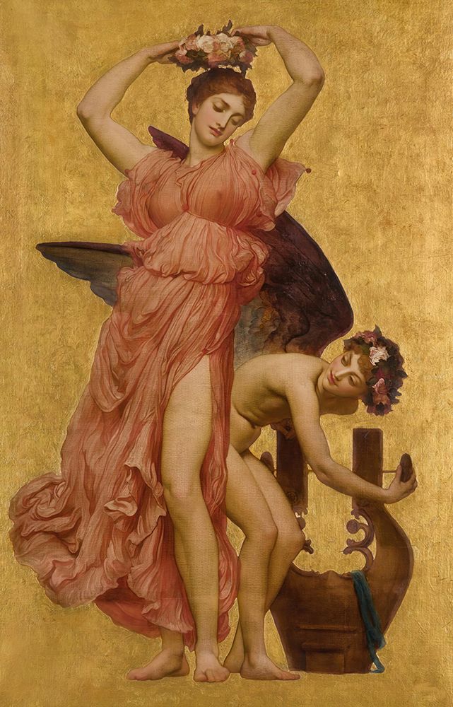 Erato art print by Frederic Leighton for $57.95 CAD