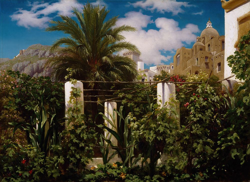 Garden of an Inn, Capri 1859 art print by Frederic Leighton for $57.95 CAD