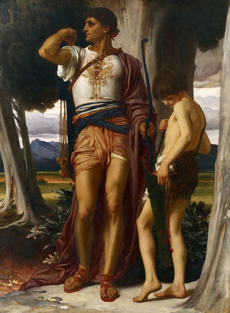 Jonathans Token to David 1868 art print by Frederic Leighton for $57.95 CAD
