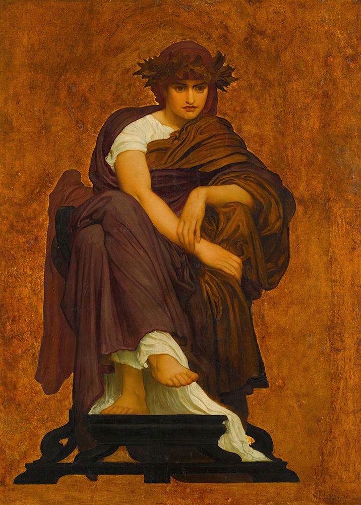 Mnemosyne Mother of the Muses art print by Frederic Leighton for $57.95 CAD