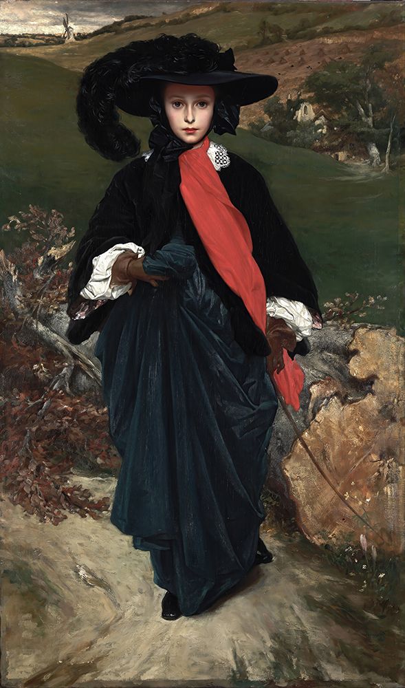 Portrait of May Sartoris 1860 art print by Frederic Leighton for $57.95 CAD